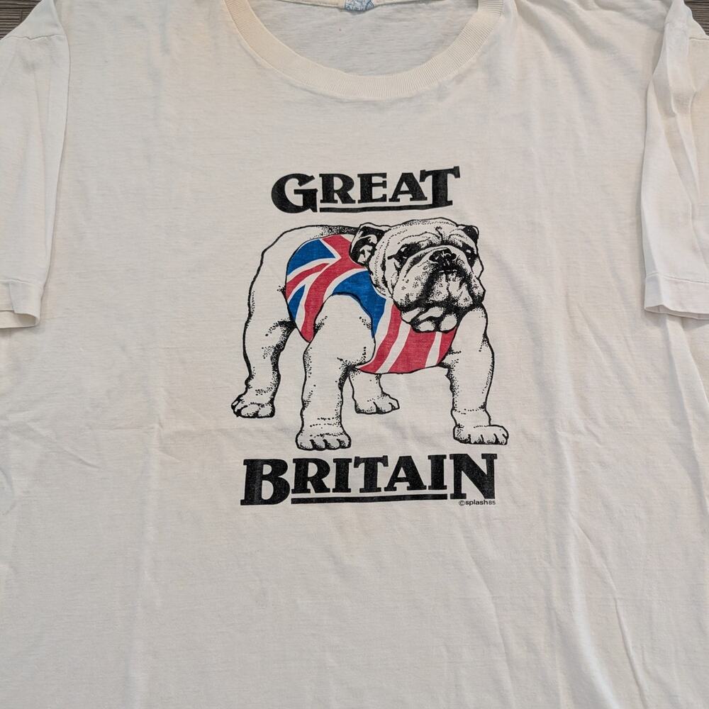 80s Great Britain Bull Dog T shirt - Picture 3 of 6